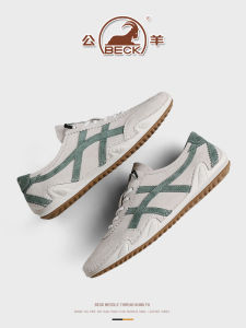 Sheepskin Mens Shoes 2025 Autumn New Style Sports Casual Flat Bottom Genuine Leather Malcolm X Shoes Mens Fashion Single Shoes