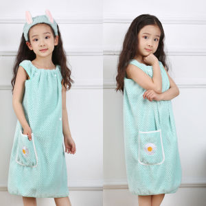 Cute Wearable Bath Towel Cotton  Robe