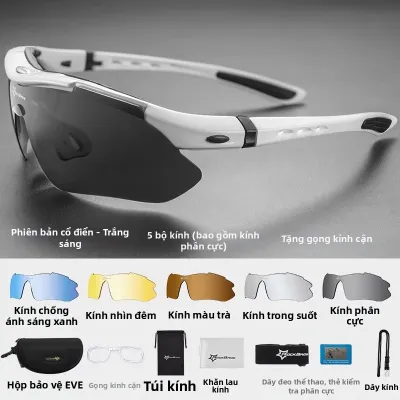 RockBros | Kính Chống Gió Phân Cực Đổi Màu Cho Thể Thao Ngoài Trời Chạy Bộ Xe Đạp Đường Trường