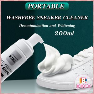 BIBLIO 200ml White Shoe Cleaner for White Shoes Sole Whitener Whitening Sauce Whitening Shoes Sneaker Cleaner