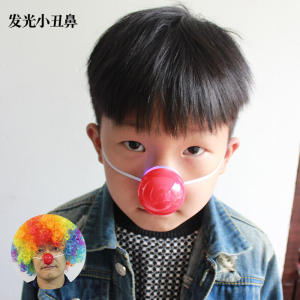 อุปกรณ์แสดงตลกสัตว์มีดentes ไฟฟ้า สีแดง จมูกสัตว์มีดentes สำหรับการแสดงตลก ของเล่นเด็ก อุปกรณ์ที่ทำให้คนอื่นตกใจ