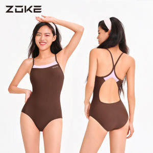 ZOKE | Swimwear For Large Size Womens Professional Racing One-Piece Triangle Swimsuit