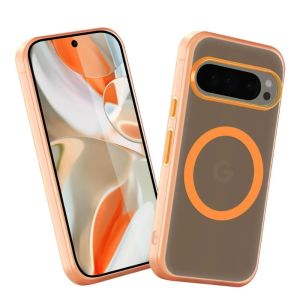 Candy Color Translucent Frosting Magnetic Case for Google Pixel 10 9 8 Pro XL 9A 8A Shockproof Wireless Charging Protector Cover