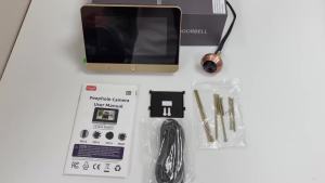 MINI Two Way Audio 2MP WiFi Tuya SmartLife APP Remote View Infrared PIR Peephole Door Cat Eye Camera 10000mAh Battery 5" Screen