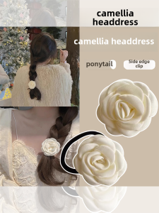 Tea Rose Hair Clip Womens Hair Accessories  out New Style Korean Fashion Hair Ties Headbands Floral Hairpins