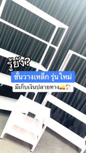 Elife ชั้นวางของ 3/4/5ชั้น ชั้นวางเหล็ก ชั้นเหล็ก 304 ตู้หนังสืออเนกประสงค์ ชั้นเก็บของ ชั้นวางสินค้า รองรับ300kg Warehouse shelf ชั้น วางของ