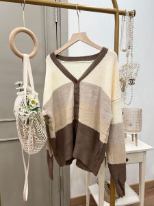 ●ECLAIRE● 043 Cardigan Knit Rajut Vneck Longsleeves Lengan Panjang Korea Kasual Casual Basic Mode Ferbi Import