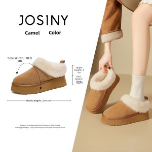Josiny | Thick Sole Warm Furry Easy-On Women Snow Boots