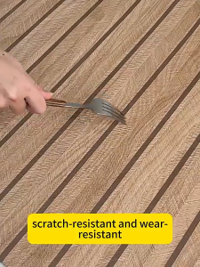 3D Wood Grain Stripe Wallpaper Roll Self Adhesive Wall Sticker Wall Decor PVC Waterproof for Bedroom Living Room Home Kitchen Wallpaper