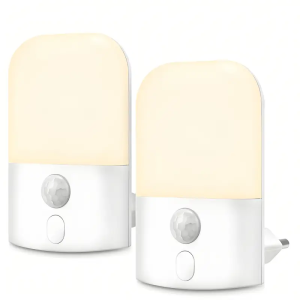 1/2/4 Pack Plug-in LED Night Light with Motion Sensor Adjustable Brightness Smart Night Lights Plug Into Wall Sensor 2700K