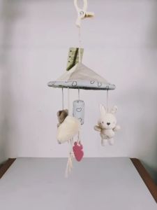 Hanging Umbrella Animals stroller bed wind chimes bell Crib hanging baby toy
