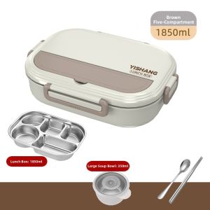 Huaaobai |Stainless Steel Lunch Box Insulated Compartment
