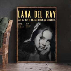 NARUTO | Hot Singer L-Lana Del Rey Wall Art Print Poster Japanese Art Exhibition Decorative Painting Modern Home Decor Gift Unframed