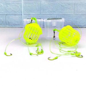 Gói Câu Cá Hình Mìn Lò Xo Phát Sáng Mới Lồng Câu Cá Taihu Monster Boxed Head Carp Hook Fishing Gear Outdoor Camping Travel Supplies
