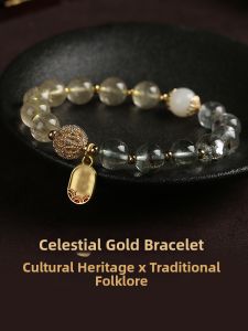 LINGJISHENGHUOGUAN | Green Hair Crystal Dainty Bracelet