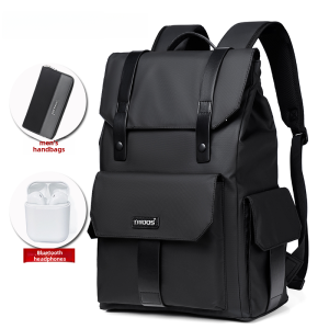 Tang Mingshi Waterproof Oxford Spinning Zipper Closure Business Travel Backpack for Men Casual Street Style Computer Slot Pocket