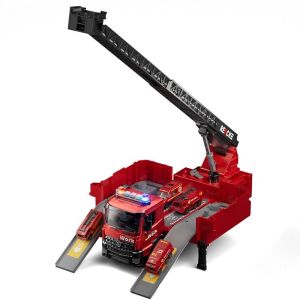Xe Cứu Hỏa Biến Hình Cỡ Lớn Cho Trẻ Em Xe Cứu Hỏa Mới Cho Bé Trai Xe Cứu Hỏa Bắn Nước Thang Máy Đám Mây Bãi Đậu Xe Xe Cảnh Sát