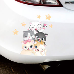 Car Car Sticker Scratch Cover Decorative Car Sticker Rear Cartoon Cute Car Head Bumper Scratch Car Stickers
