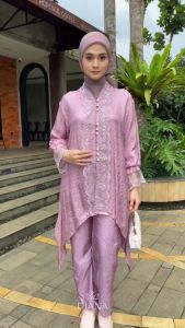 Diana Batik Aura Series Tunik Kebaya Viscose | Tunik Raya | Baju Kurung | Tunik Lebaran