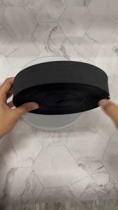 ยางยืดใส่กางเกงกระโปรงสีขาวสีดำ ขนาด1.5” ยางเอวกางเกง ยาง630