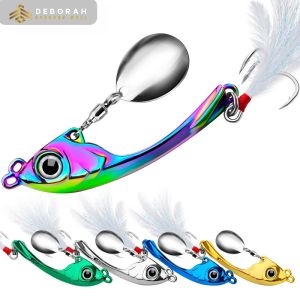 Mồi spinner | 9G 13G 17g Kim Loại VIB Mồi Câu Cá | trolling xoay muỗng wobbler | chìm cứng | mồi với sequin |