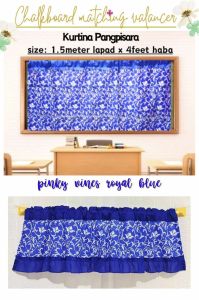 School Black board Curtain 58x48 Inches