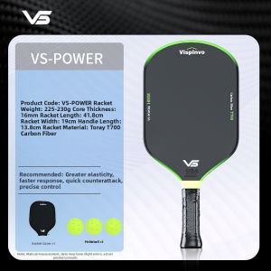 Vispinvo | Professional Carbon Fiber Pickleball Racket