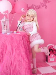 Shiny Princess Skirt Original Design Sparkling Sequins Girls Autumn Winter Fashion Mini Fragrance Style Vestido Infantil