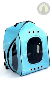 SEMPATI Tas Gendong Astronot 2 In 1 Pet Cargo Tas Bawa Hewan Kucing Anjing Cat Kitten Adult Anabul Puppy Sugar Glider Hamster Tas Ransel Pet Cargo Travel Pet Bag Big Size Clear