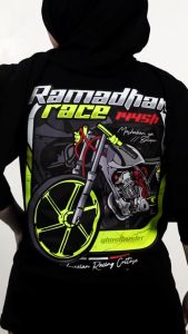 Kaos Ramadhan Race 2024 Marhaban Ya Balapan Baju Racing Ramadan Race 1445 H Motor Herex Balap Drag Bike Tshirt Otomotif GBA5065