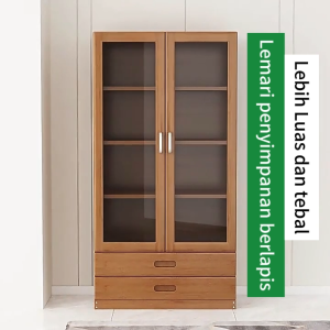 rak buku/Lemari Bambu/Rak buku pintu Changhong/Rak Serbaguna/Cabinet Minimalis bambu