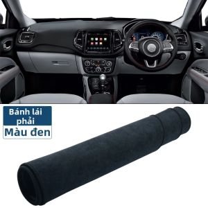Tấm Lót Bảng Điều Khiển Ô Tô Chống Trượt Tấm Che Nắng Cho Xe Jeep Compass 2017-2020 Phụ Kiện Nội Thất Bằng Vải Nỉ
