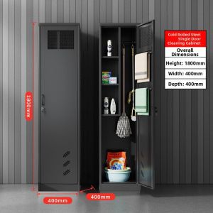 Stainless Steel Cleaning Tools Storage Cabinet