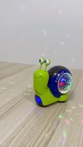 COD Mainan Kepiting Pertapa Siput Berjalan Mengangguk Ayunan Elektrik Baru Lampu Proyeksi Musik Mainan Anak-anak Mainan Elektrik Lucu