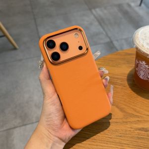 High-End Leather Magnetic Absorption iPhone 17 pro Max Case New Model Magnetic Apple Official 17 pro Camera Button 17 Simple Unique 17Air Full Cover Ai Button Anti-Fall Protective Case