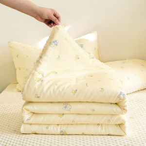 DOHIA | Dual Layer Gauze and Bean Puff Summer Quilt Lightweight Cooling Washable