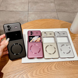 Luxury Ultrathin Metallic Paint Phone Case For VIVO X Flip Wireless Charging Matte Anti-fingerprint Shockproof Cover Hard PC Shell