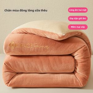 Grace | Chăn Bông Nhựa Velvet Sữa Ấm