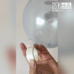 Balloon Sticker Dot 100pcs Wall Tape Double Sided Glue Easy Removable Transparent Stick / 气球透明双面点胶