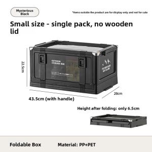 HELLOLEIBOO | Car Storage Box Foldable Camping Organizer Waterproof Pressure Resistant With Handle Vehicle Trunk Multi Functional Outdoor Picnic Box