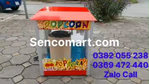 máy làm bắp rang bơ điện tủ kính sang trọng