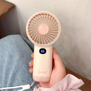 mengto studio | Portable USB Rechargeable Handheld Mini Fan Long Battery Life Strong Wind