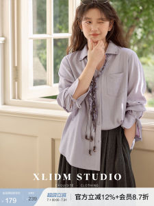 Detachable Tie Loose V-Neck Shirt