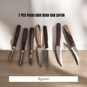 7 pcs pisau ukir buah dan sayuran/pisau garnish