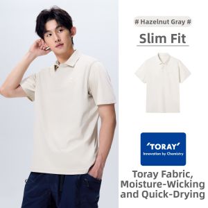 CAMEL | Quick Drying Anti-Bacterial Mens Polo Shirt Short Sleeve