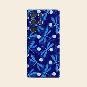 Blue Dragonfly Luxury Fashion Full Lens Protective Case for Samsung Galaxy S26 S25 S24 A56 A36 Plus Ultra
