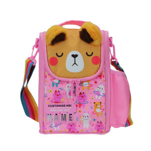 Australia smiggle original childrens lunch bag girl shoulder bags messenger bag pink bear lunch box fruit lunch box 9 inches