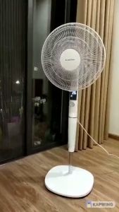 Quạt Cây Đứng KLARSTEIN SILENT STORM Quạt Điện Quạt Mát Công Suất 35W 12 Cấp Gió Có Điều Khiển Hẹn Giờ Tắt Góc Quay Rộng Không Gây Ồn Nhập Đức Bảo Hành 12 Tháng