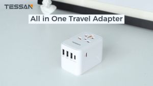 TESSAN Fast Charge Universal Travel Adapter 45W/65W/100W 万能插头座 International Travel Adapter Travel To Thailand/Korea/China/Europe