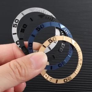 38-30.5mm Ceramic Sloping Watch Bezel Insert Ring Fit 40mm Watch Case Watch Replace Accessories for Watchmaker for NH35 NH34 GMT